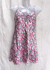 I. Floral Print Mini Dress