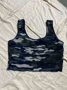 Camo Crop Tank Top
