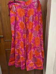 🆕Vibrant Pink &amp; Orange Ethnic Skirt/Lehnga