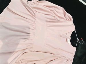 Pink Peplum Top