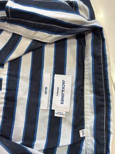 jack &amp; jones Men's Striped Short Sleeve Shirt