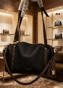 Louis Vuitton Black Leather Handbag