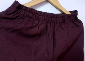 Women's Burgundy Office Pants