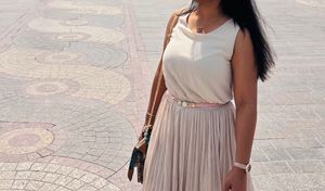 Elegant Cream Maxi Dress