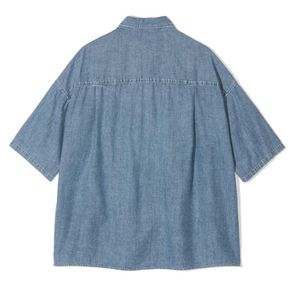 Stone Wash Denim Boxy Shirt