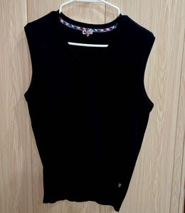 Black V-Neck Sweater Vest