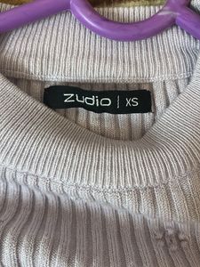Ribbed Knit Long Sleeve Top - XS