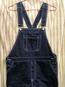 Dark Denim Short Overalls