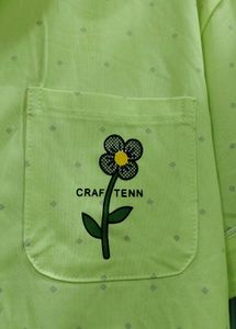 Light Green Polka Dot Pajama Set