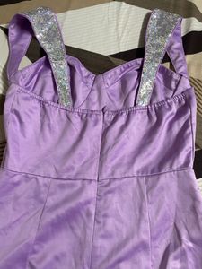 Sparkly Lavender Mini Dress