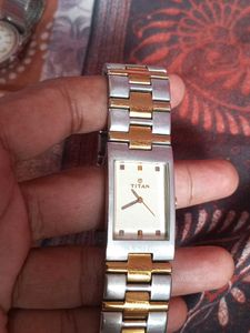 Titan Orignal Analog Two Tone Mens Watch