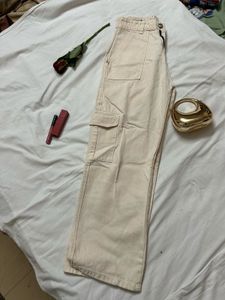 Beige Cargo Pants