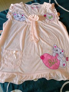 Cute Pink Kitten Nightgown