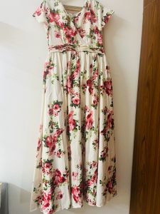Printed Floral gown