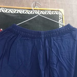 Navy Blue Layered Palazzo Pants