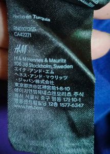 H&amp;M Blue Fitted Tank Dress/Camisoles