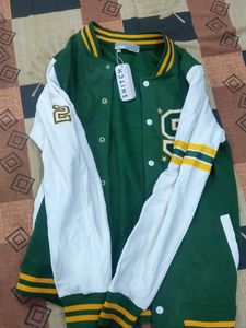 Snitch Men's Green Varsity Jacket, unused with tag