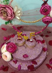 Floral Ring Holder/engagement Plate