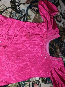Vibrant Pink Silk Salwar Pants