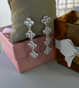 Elegant Clover Drop Earrings