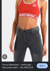 Puma Red Sports Bra Top