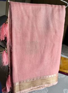 Pure cotton saree with blouse