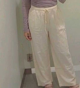 Comfortable Cream cotton pants