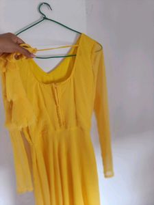 Yellow Anarkali