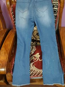 Bell Bottom Blue Denim Jeans