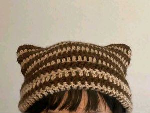 Crochet Kitty Cat Beanie