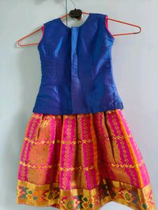 Beautiful Blue &amp; Pink Indian Dress