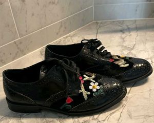 Dolce & Gabbana Embroidered Oxford Shoes