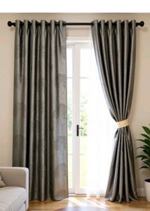 Embossed Tree Curtains pack of 2