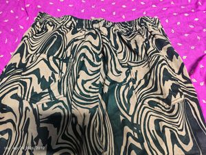 Stylish Swirl Print Wide Leg Pants