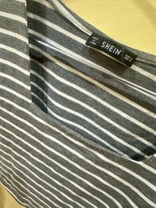 Striped Cropped Long Sleeve Top