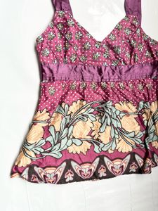 Boho Floral Print Cami Top