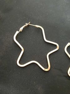 Star Hoop Earrings