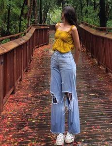 H&amp;M Devided Ribbed Denim Jeans
