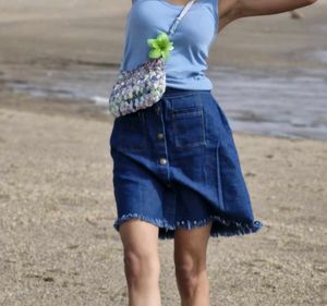 Denim Skirt Set
