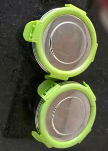 Set of 2 Stainless Steel Food Containers
