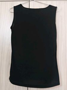 Sleek Black Sleeveless Top