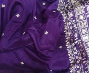 Stunning Purple Embroidered Lehenga Choli