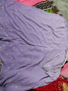 Embellished Lavender Saree