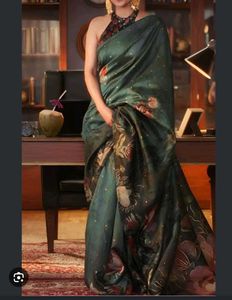 Elegant Ready to wear Green Saree