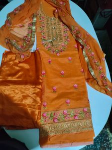 Dress Material With Embroidery