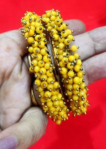 Yellow Beaded Bangles💫