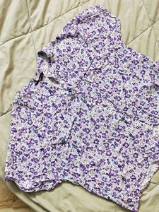 Purple Shade Crop Top