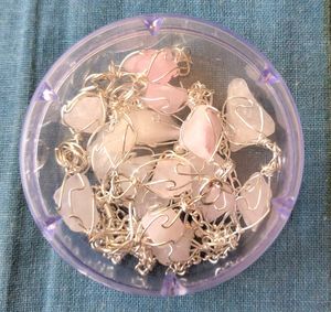 Quartz Crystal Necklace &amp; Earring Set