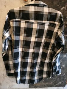 Classic Black &amp; White Plaid Shirt