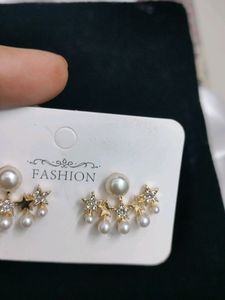 Five Star Korean Pearl Earrings